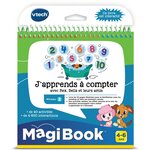 VTECH Livre interactif J'apprends à Compter Avec Rex, Bella et leurs Amis Magibook multicolore