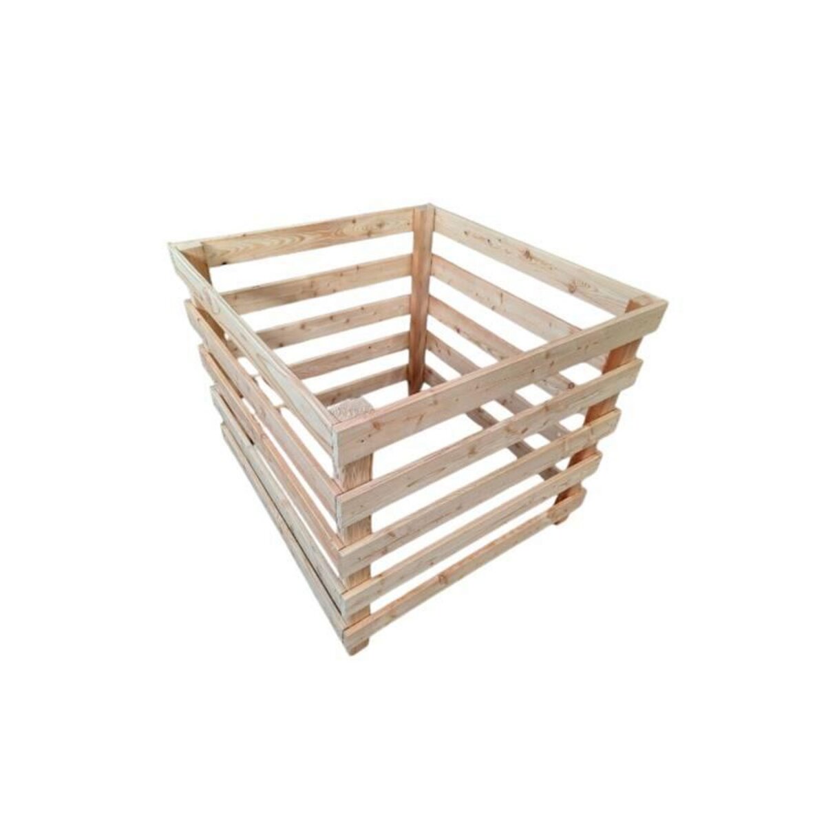 CENTRALE BRICO Composteur en mélèze - 950 x 950 x 900