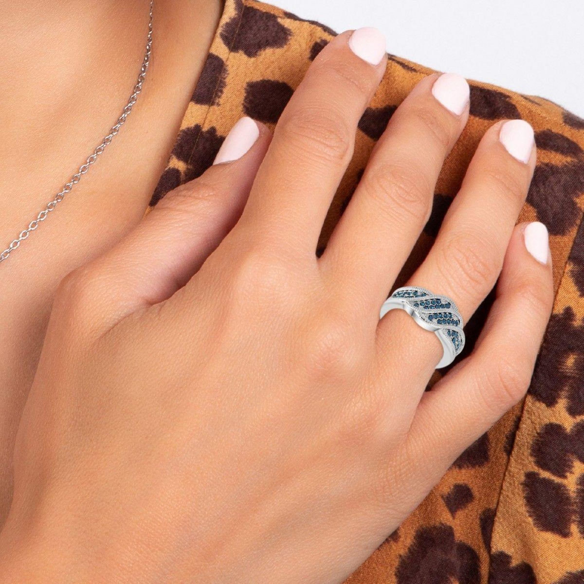 SC CRYSTAL Bague taille 54 SC Crystal ornée de Cristaux scintillants