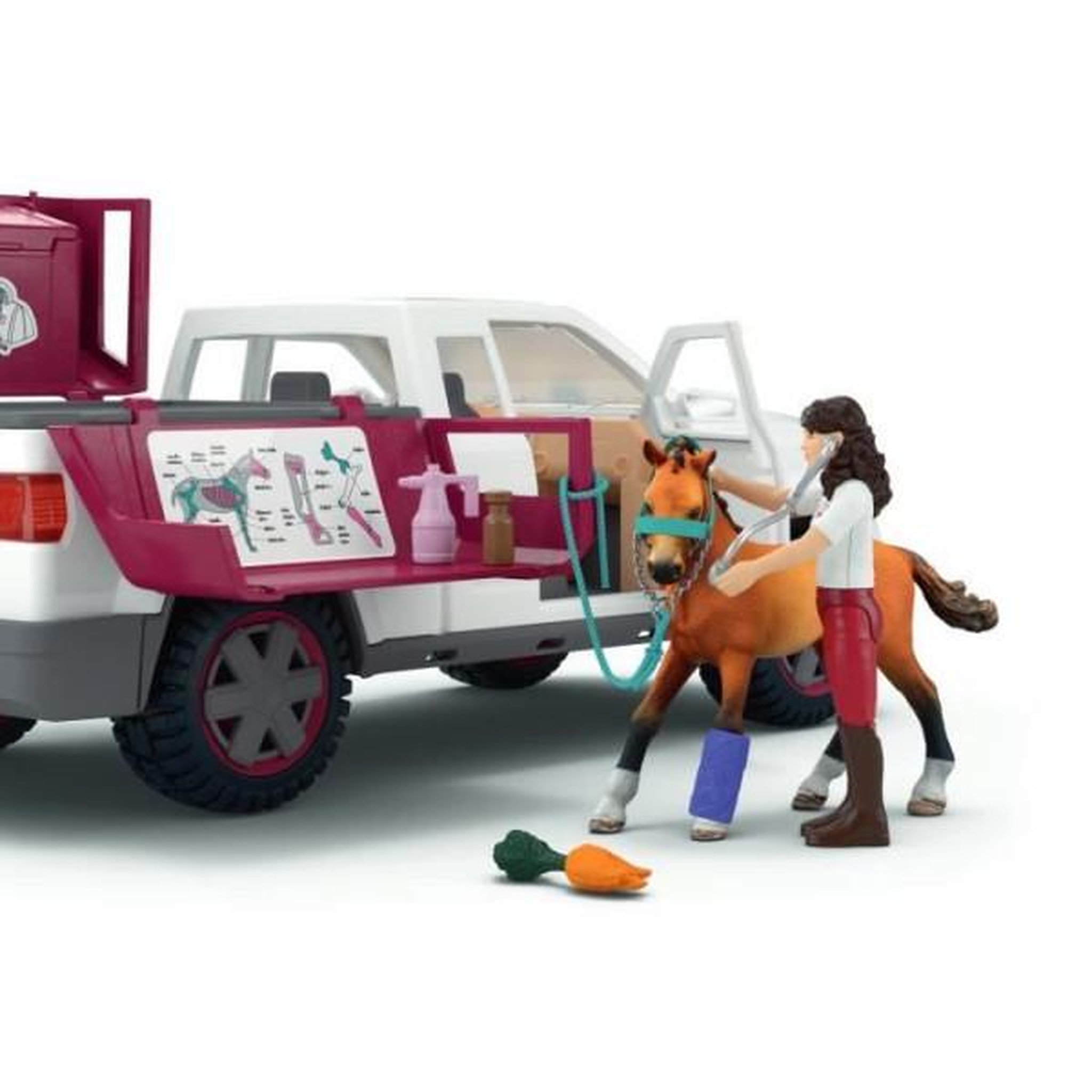 Voir la diapositive 4 : Schleich Coffret Vétérinaire mobile avec remorque, SCHLEICH 42704 Horse Club