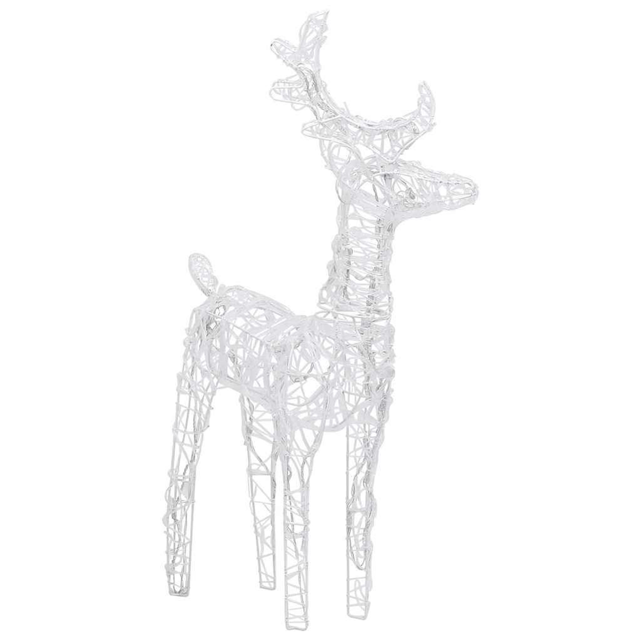 Voir la diapositive 5 : VIDAXL Decoration de noël rennes et traîneau 320 led acrylique