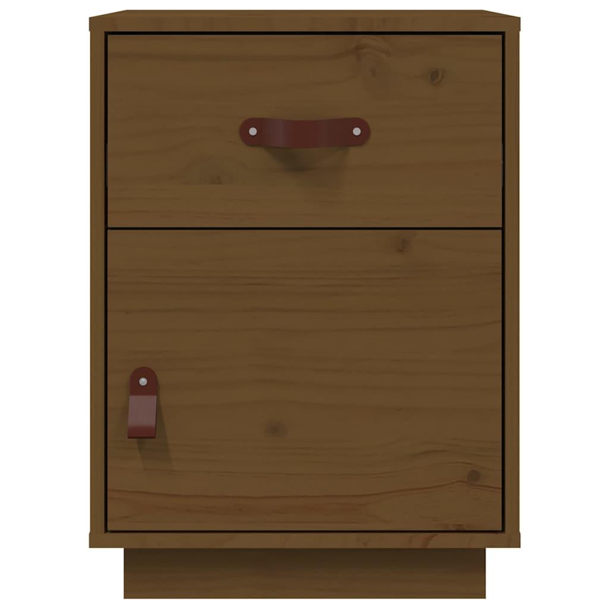 Voir la diapositive 5 : VIDAXL Table de chevet Marron miel 40x34x55 cm Bois de pin solide