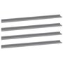 Voir la diapositive 2 : VIDAXL Etageres murales 4 pcs Gris 115x9x3 cm