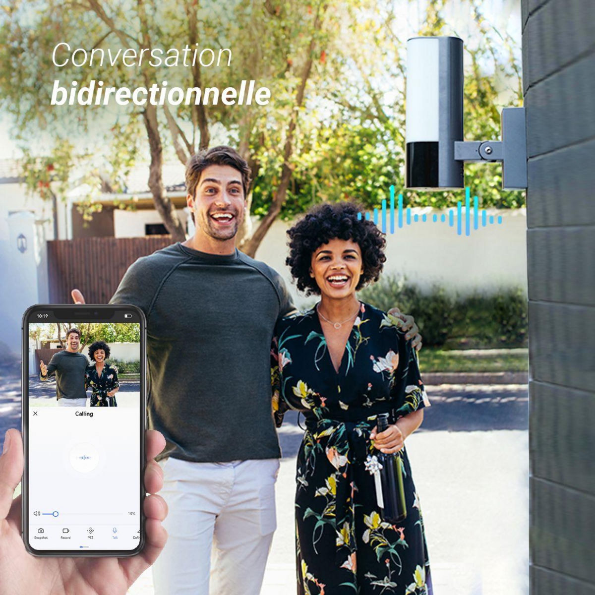 EZVIZ Caméra de surveillance Wifi EL3 2K motorisée