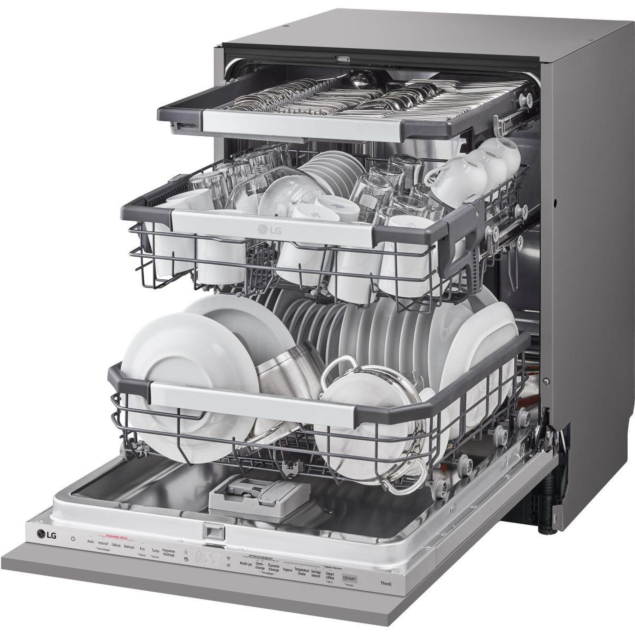 Voir la diapositive 3 : LG Lave vaisselle encastrable DB475TXS TrueSteam