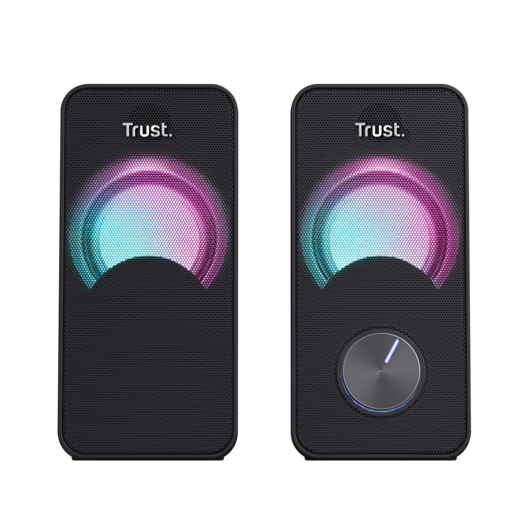 Voir la diapositive 2 : Trust Système d enceintes PC Trust Arys RGB 2.0 Compact Noir