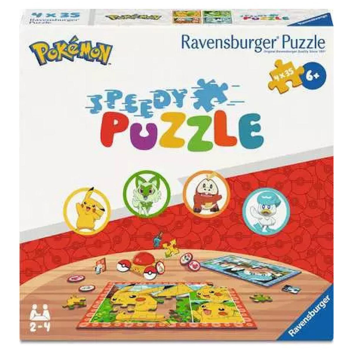 RAVENSBURGER Puzzle 4x35 pieces - Speedy puzzle Pokemon