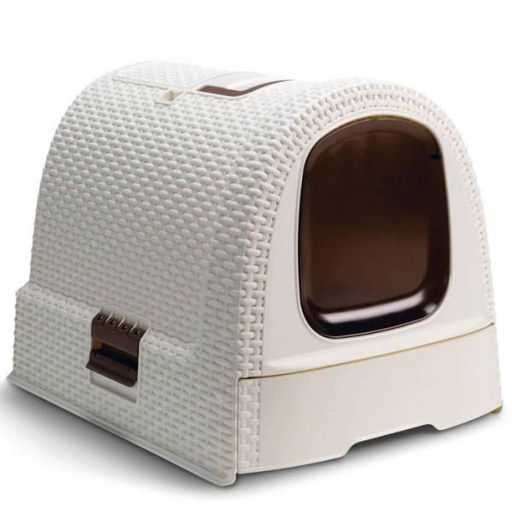 CURVER Curver bac a litiere pour chats 51x38,5x39,5 cm blanc