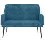 Voir la diapositive 3 : VIDAXL Banc Bleu 108x79x79 cm Velours