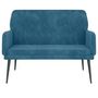 Voir la diapositive 3 : VIDAXL Banc Bleu 108x79x79 cm Velours