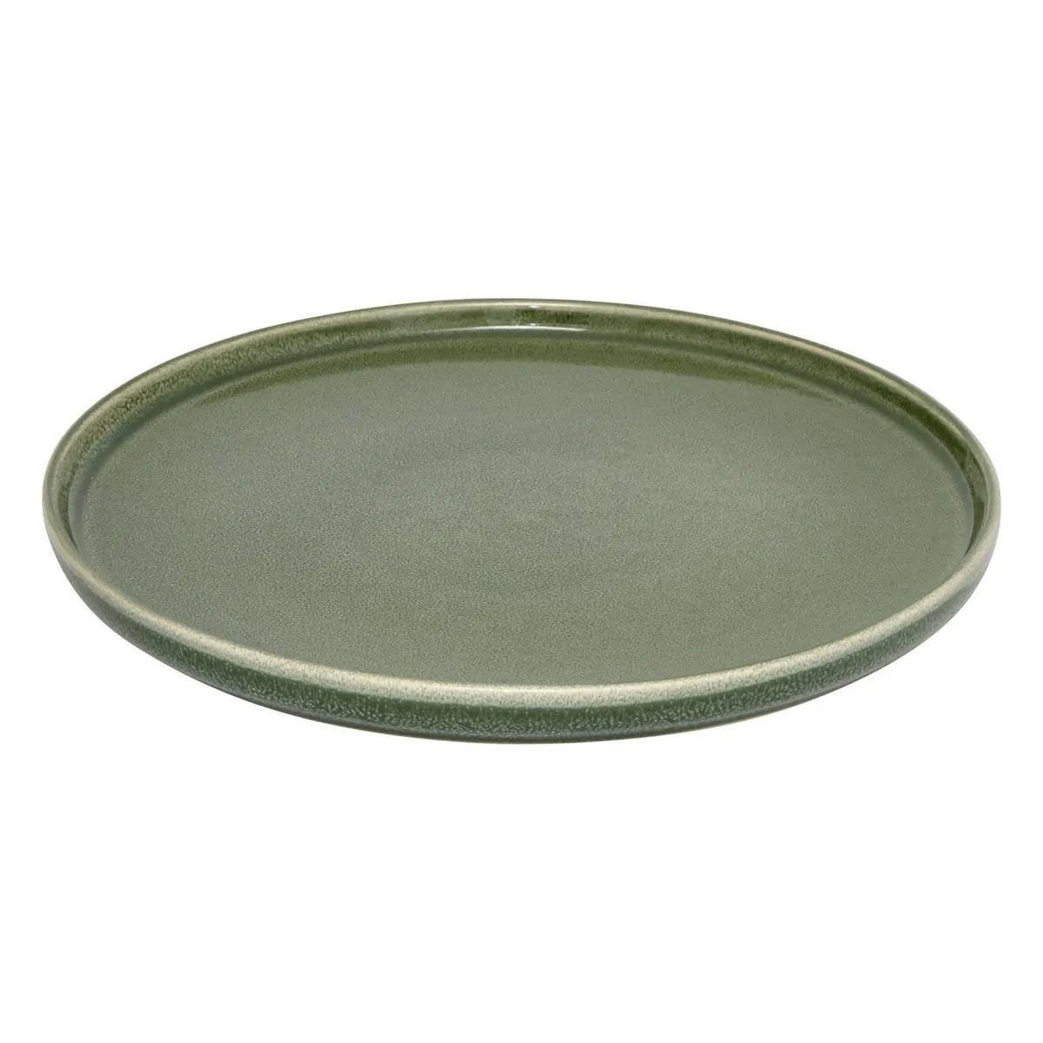 Voir la diapositive 2 : SECRET DE GOURMET Lot de 6 assiettes plates  terre inconnue  27cm kaki