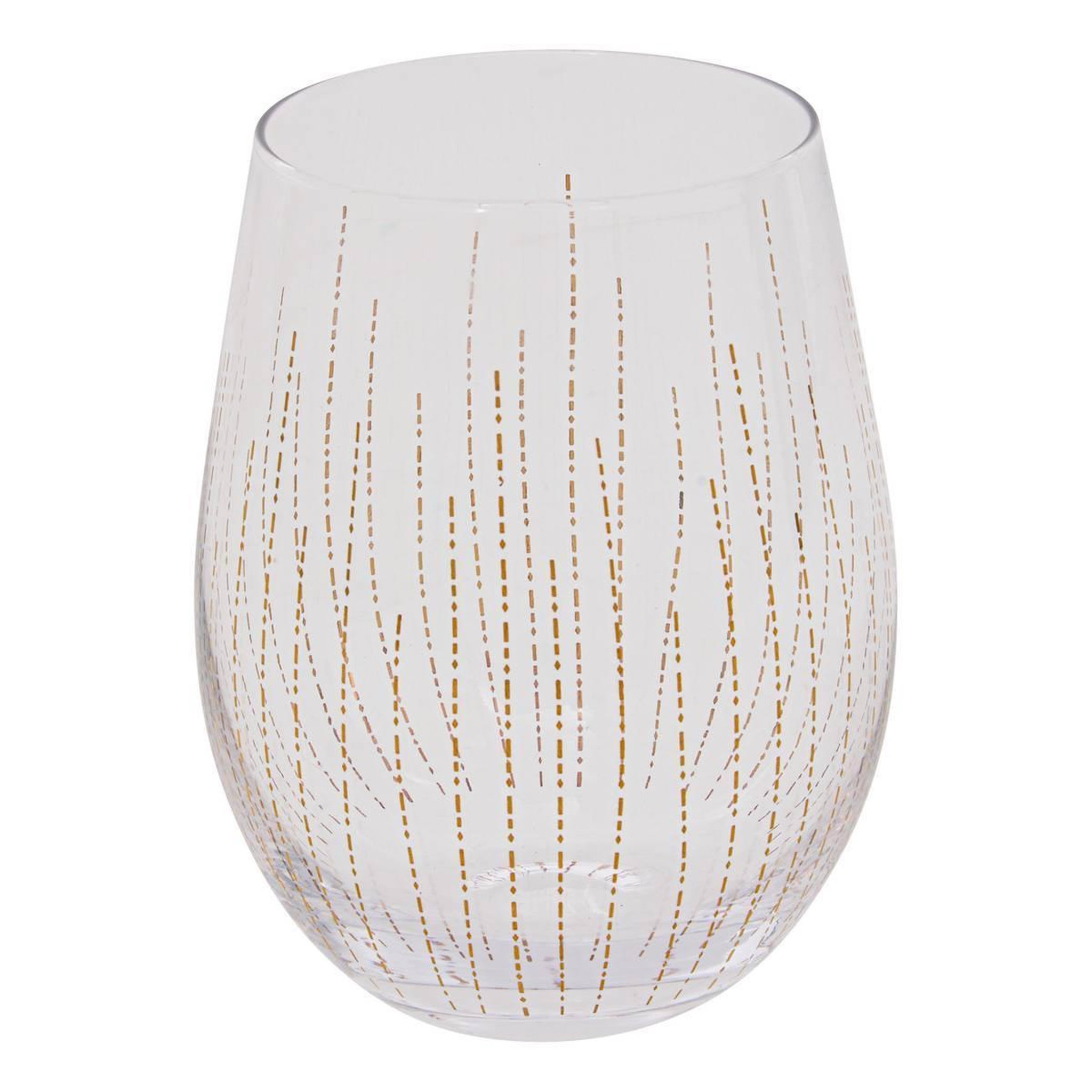 Voir la diapositive 2 : SECRET DE GOURMET Lot de 4 verres à eau  lunis  54cl doré