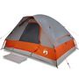 Voir la diapositive 2 : VIDAXL Tente familiale a dome 6 personnes gris et orange impermeable