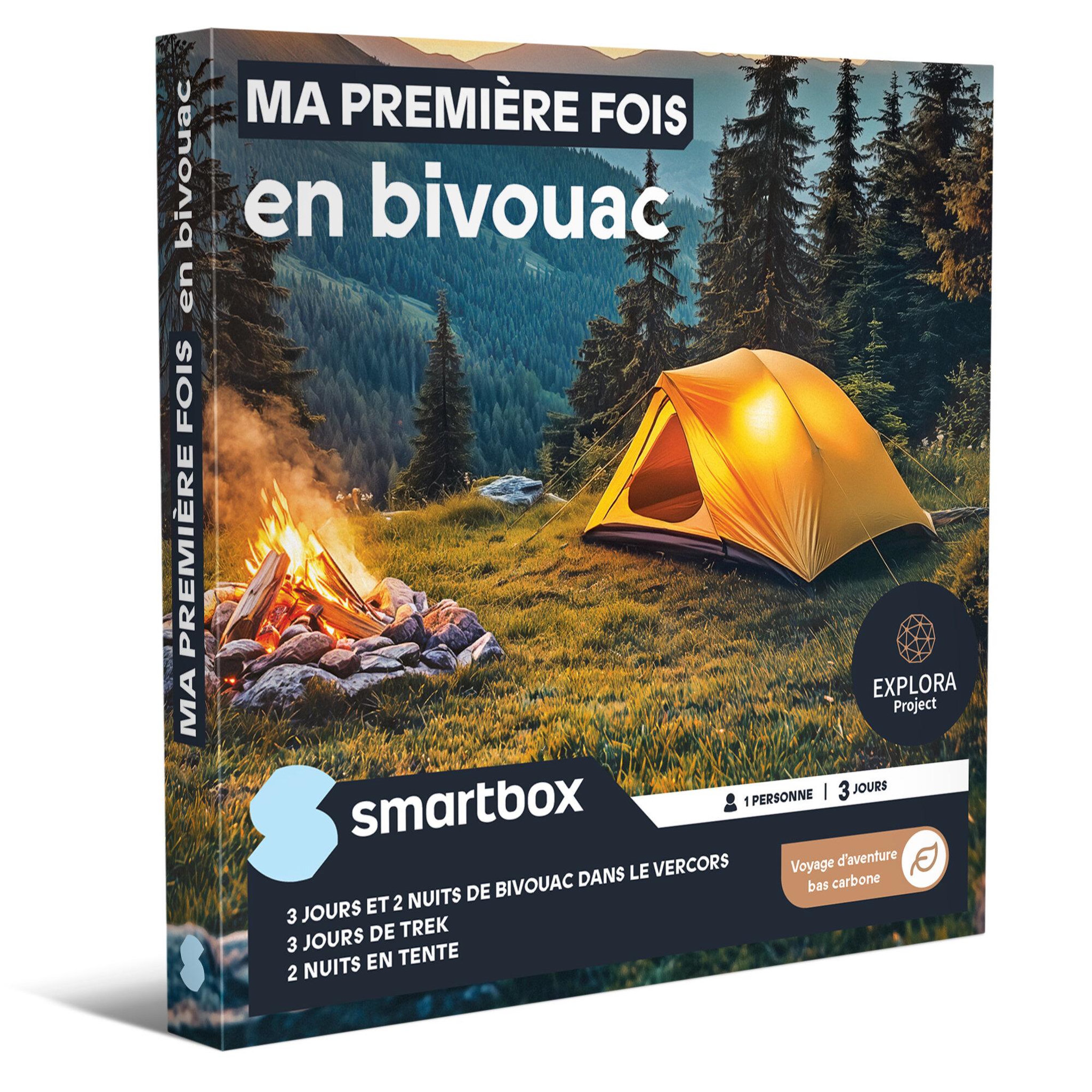 Smartbox Explora project - ma première fois en bivouac - coffret cadeau séjour