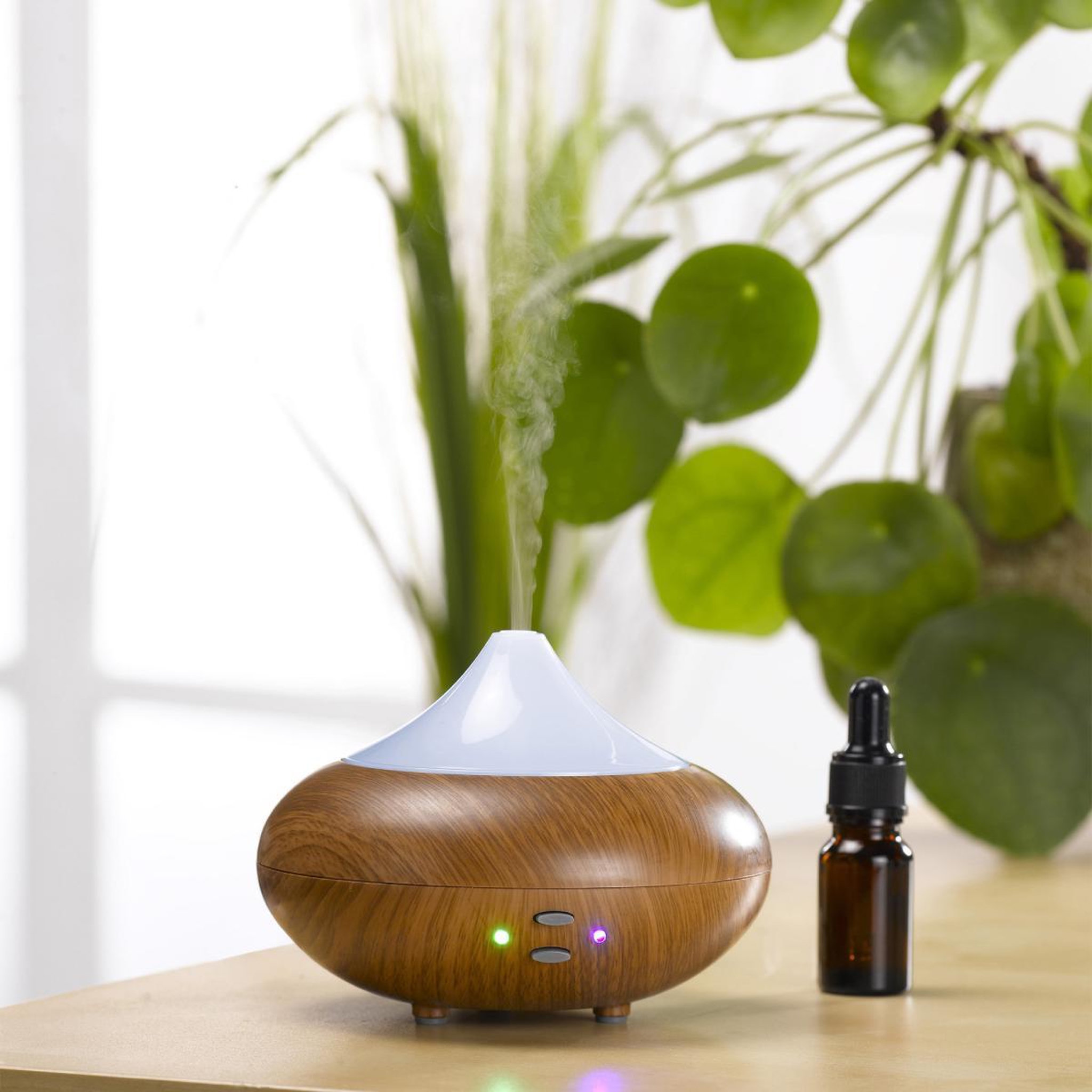 Voir la diapositive 2 : HOMEA Diffuseur de parfum  led  210ml naturel