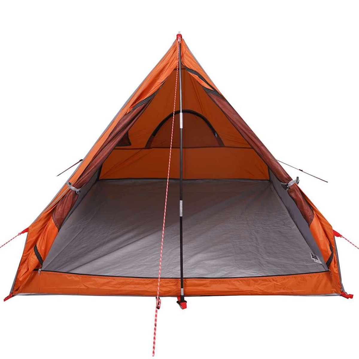 VIDAXL Tente de camping en forme de A 2 personnes gris impermeable