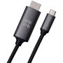 Voir la diapositive 4 : XTREMEMAC Adaptateur HDMI type C - HDMI male 2m nylon tressé gris