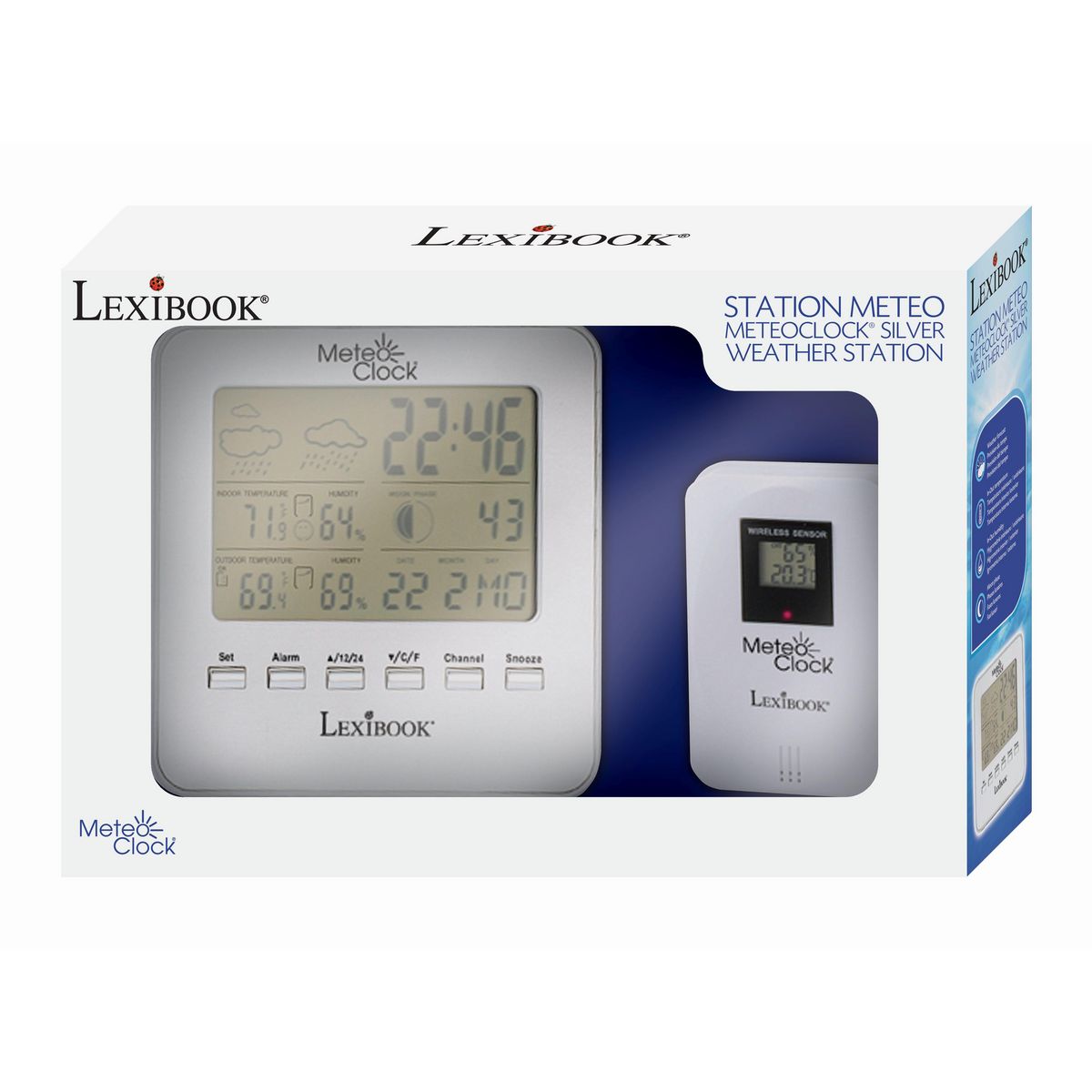 Lexibook Station meteo MeteoClock Silver