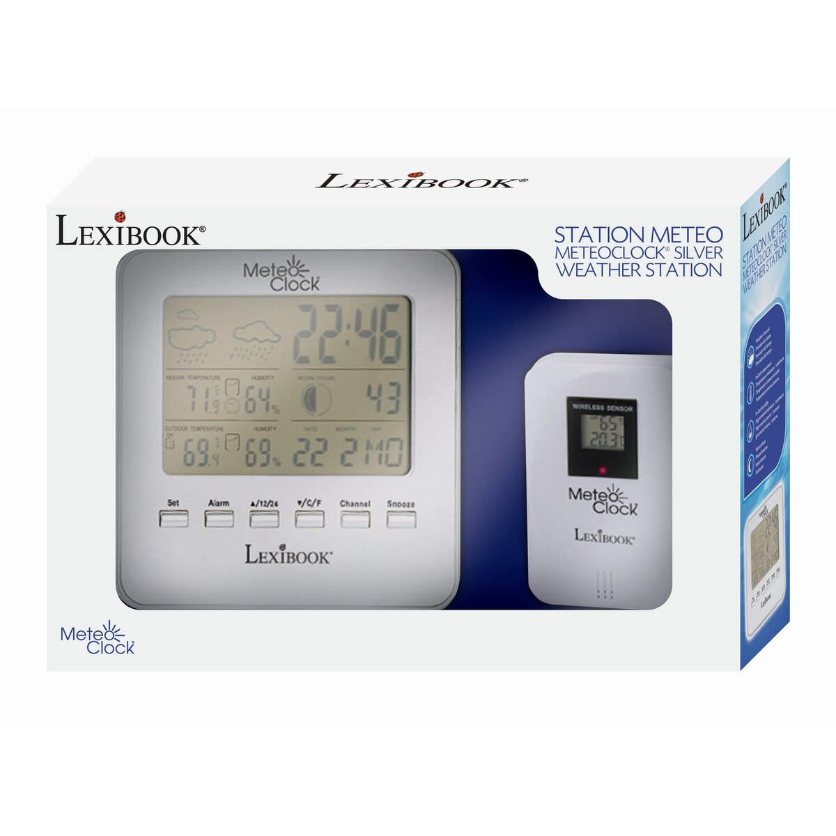 Lexibook Station meteo MeteoClock Silver