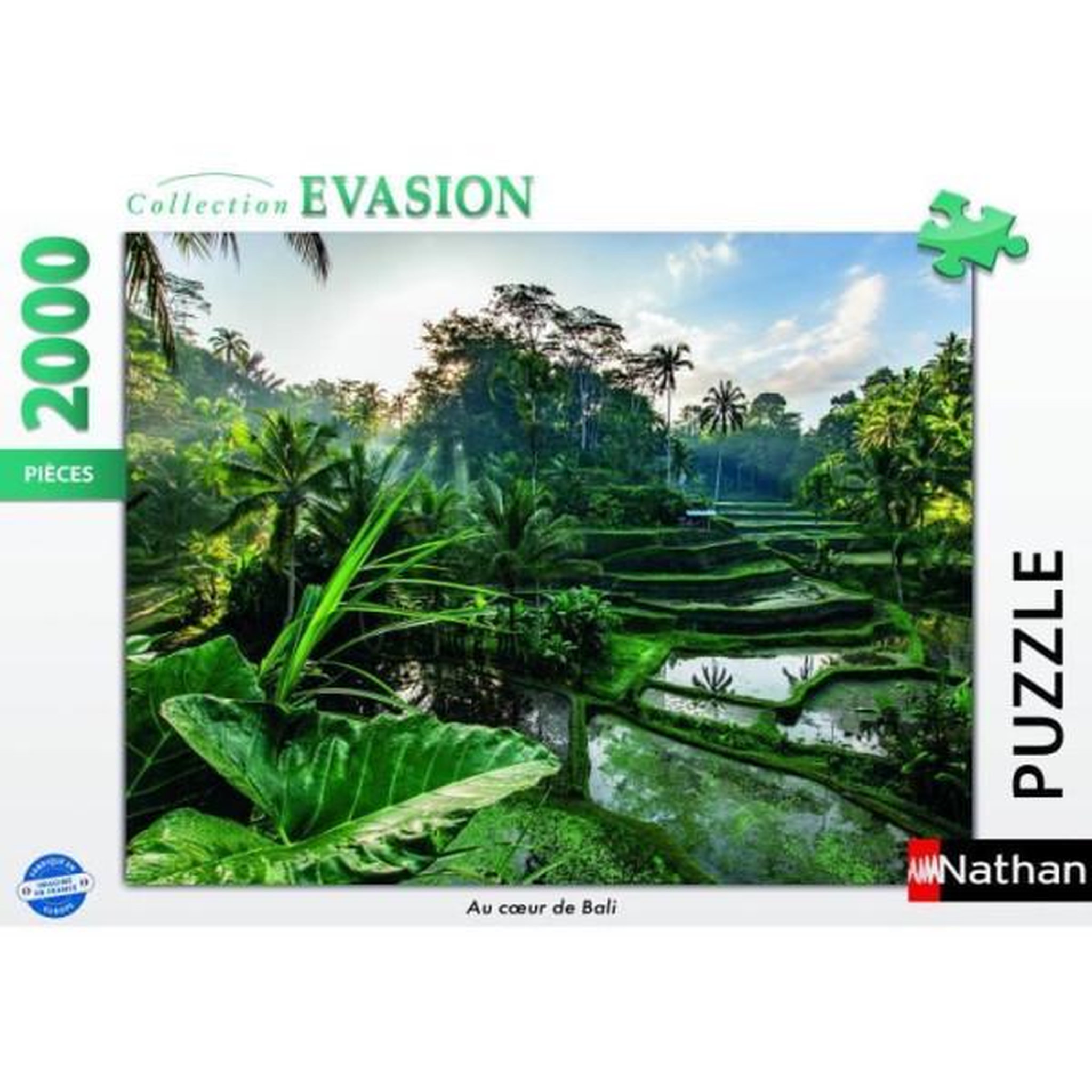 Voir la diapositive 2 : RAVENSBURGER Puzzle 2000 pieces au coeur de bali, adultes et enfants des 14 ans, collection évasion, 12001518, nathan