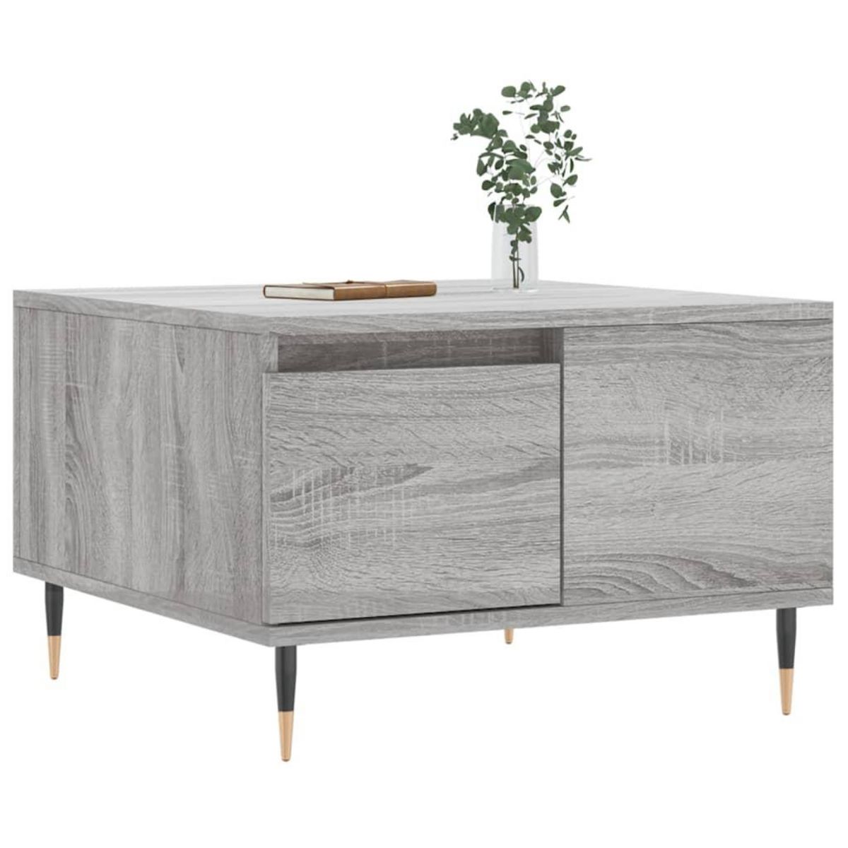 VIDAXL Table basse sonoma gris 55x55x36,5 cm bois d'ingenierie