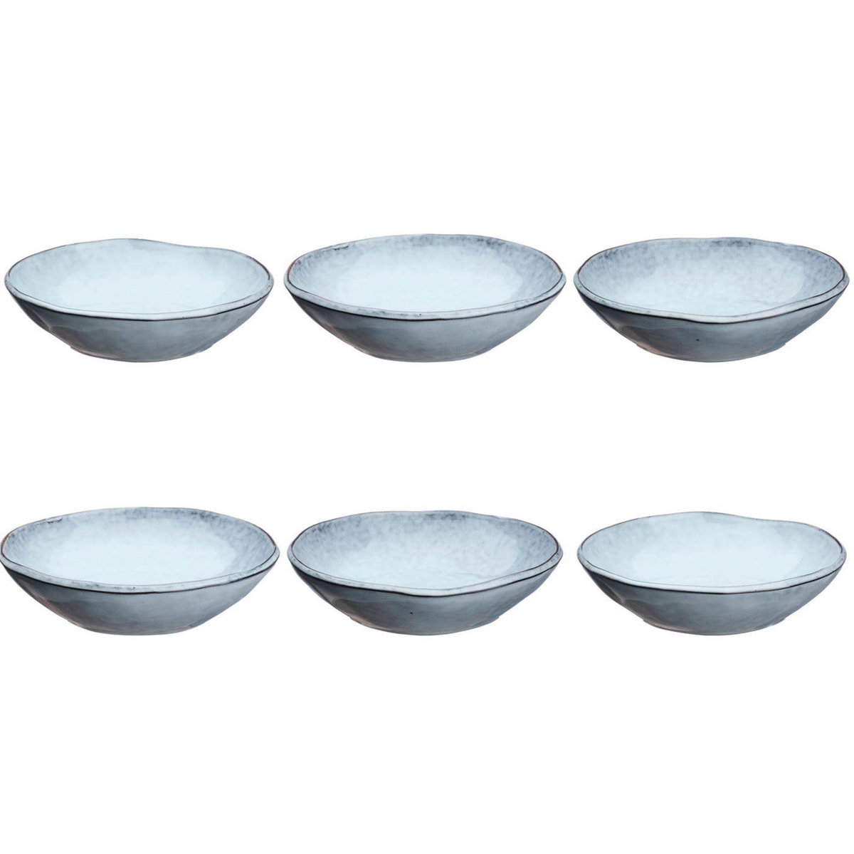 BJORN Bol CLOUD Ø19cm - 6 pièces - Gris orage