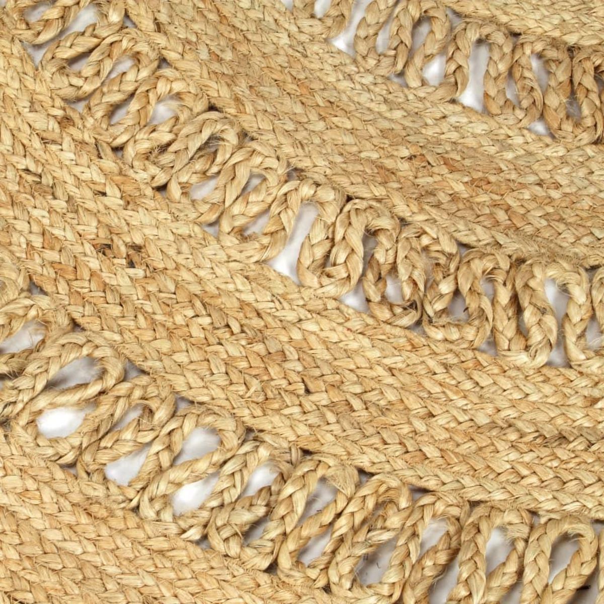 VIDAXL Tapis fait a la main Jute tressee 240 cm