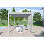Voir la diapositive 6 : Pergola Bioclimatique autoportée - Aluminum Gris perle - 3x4m OMBREA®