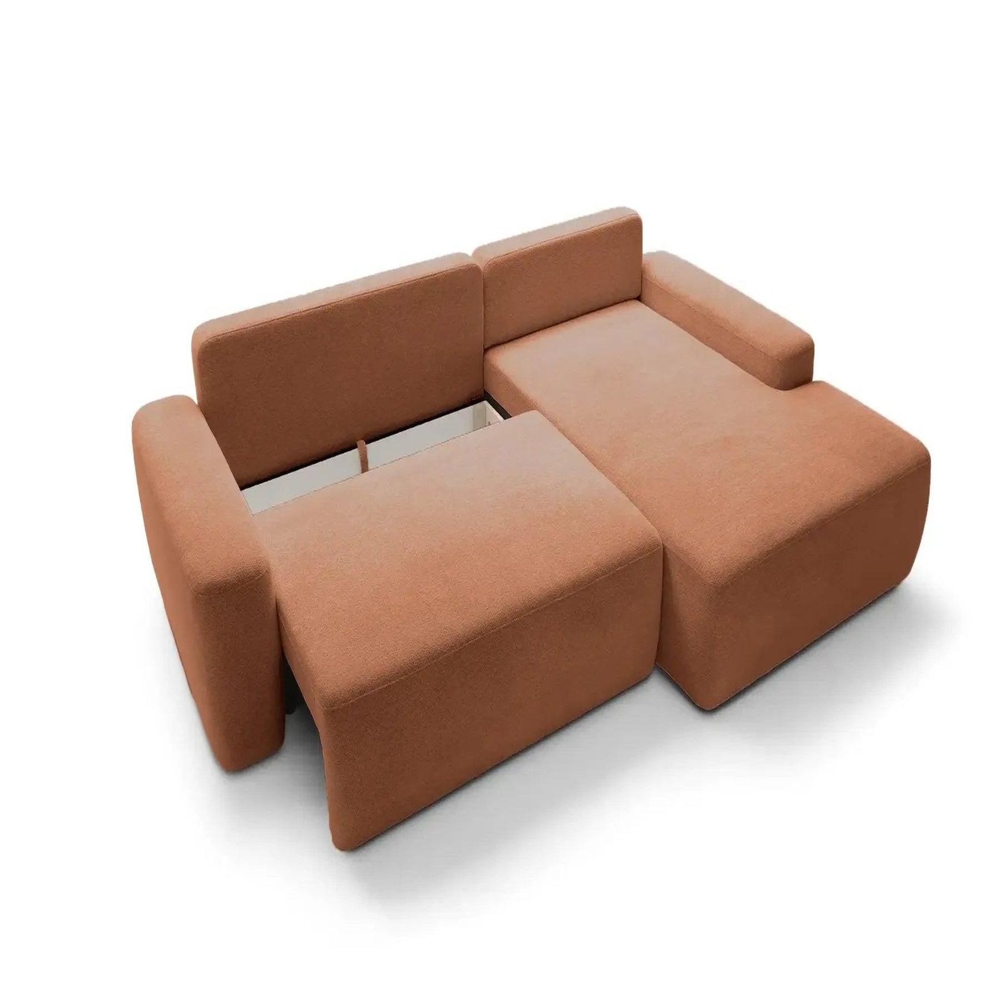 Voir la diapositive 5 : CASANOVA PARIS Ivy - canapé d'angle convertible tissu chiné