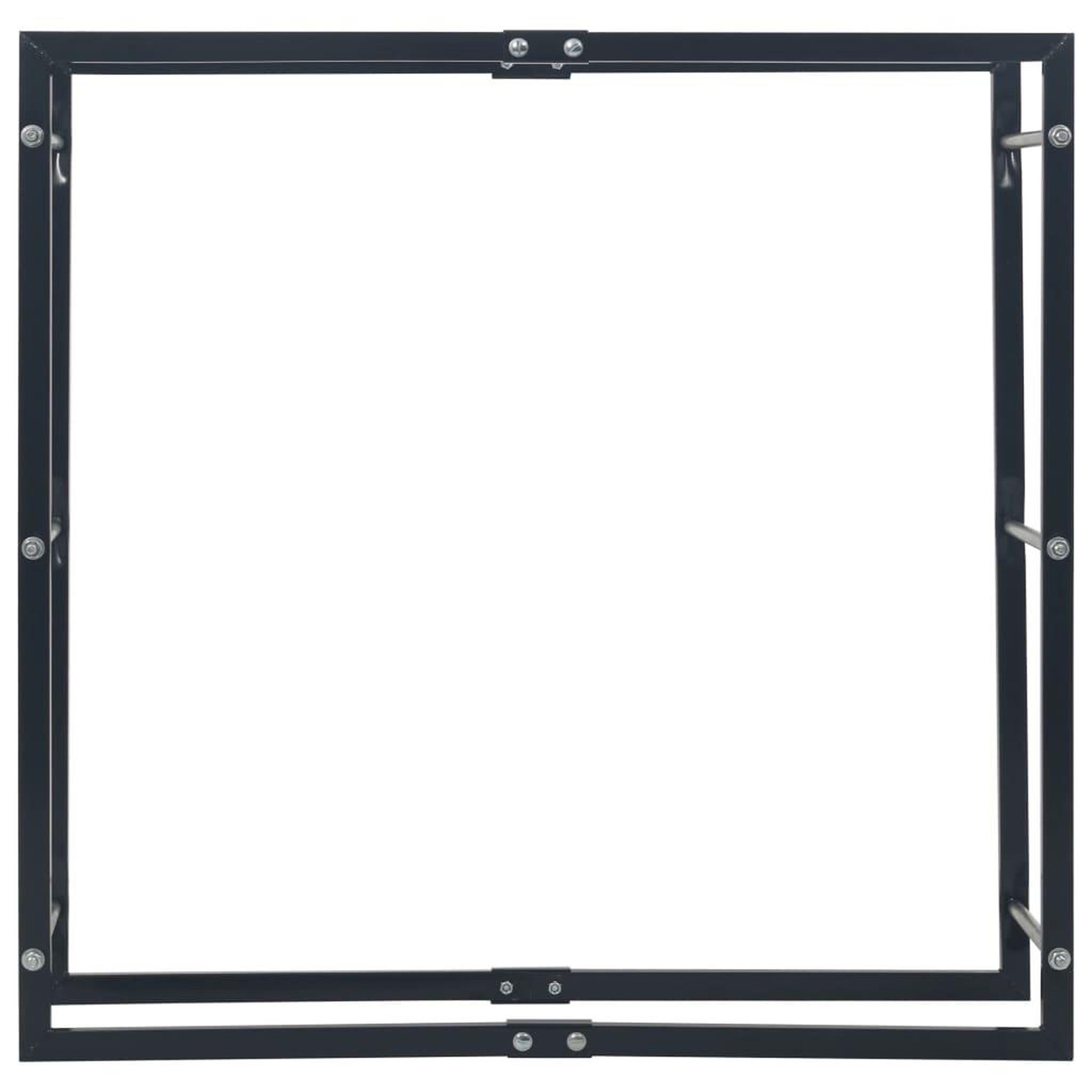 Voir la diapositive 3 : VIDAXL Portant de bois de chauffage Noir 100x25x100 cm Acier
