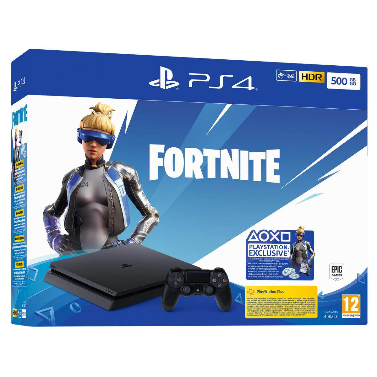SONY Console PS4 500Go Noire Edition Fortnite