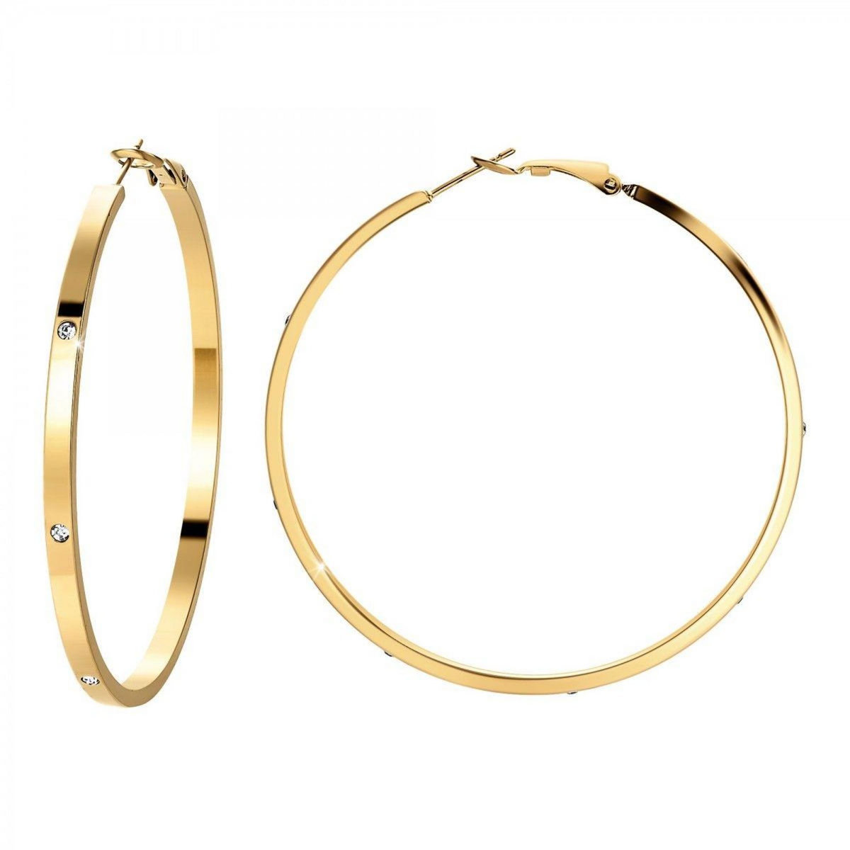 SC BOHEME Boucles d'oreilles créoles en acier inoxydable par SC Bohème