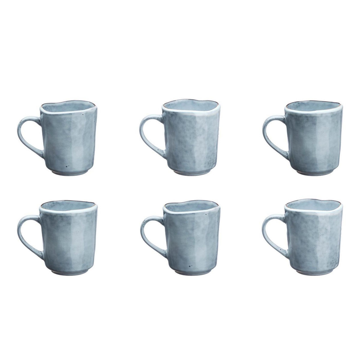 BJORN Mug CLOUD 40cl - 6 pièces - Gris orage