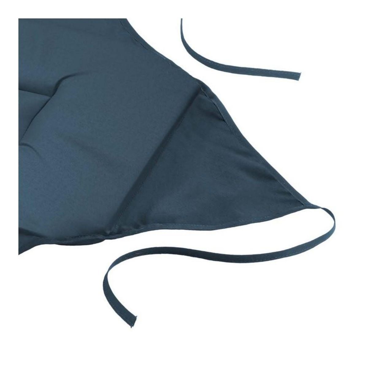 Douceur d'Intérieur Lot de 4 galettes de chaise à rabat coloris Marine