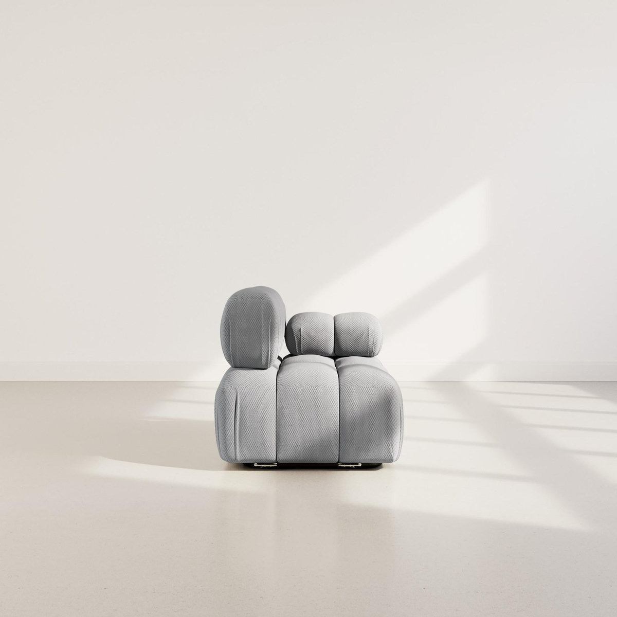 LISA DESIGN Ruby - module d'assise droit en velours texturé