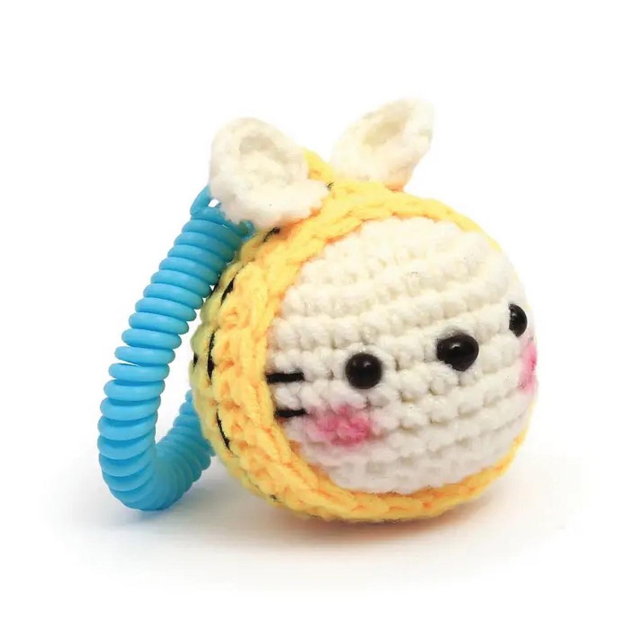 Voir la diapositive 3 : Graine créative Easygurumi - Abeille porte cles