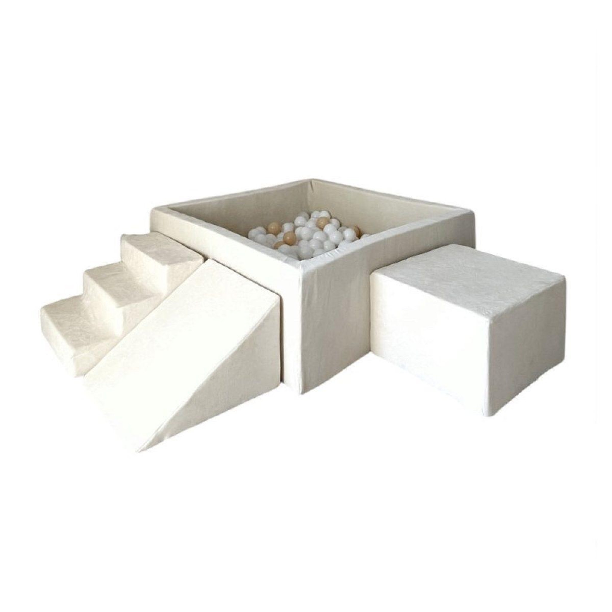 MONIO FOR KIDS Ensemble de jeu en mousse crème + 400 balles