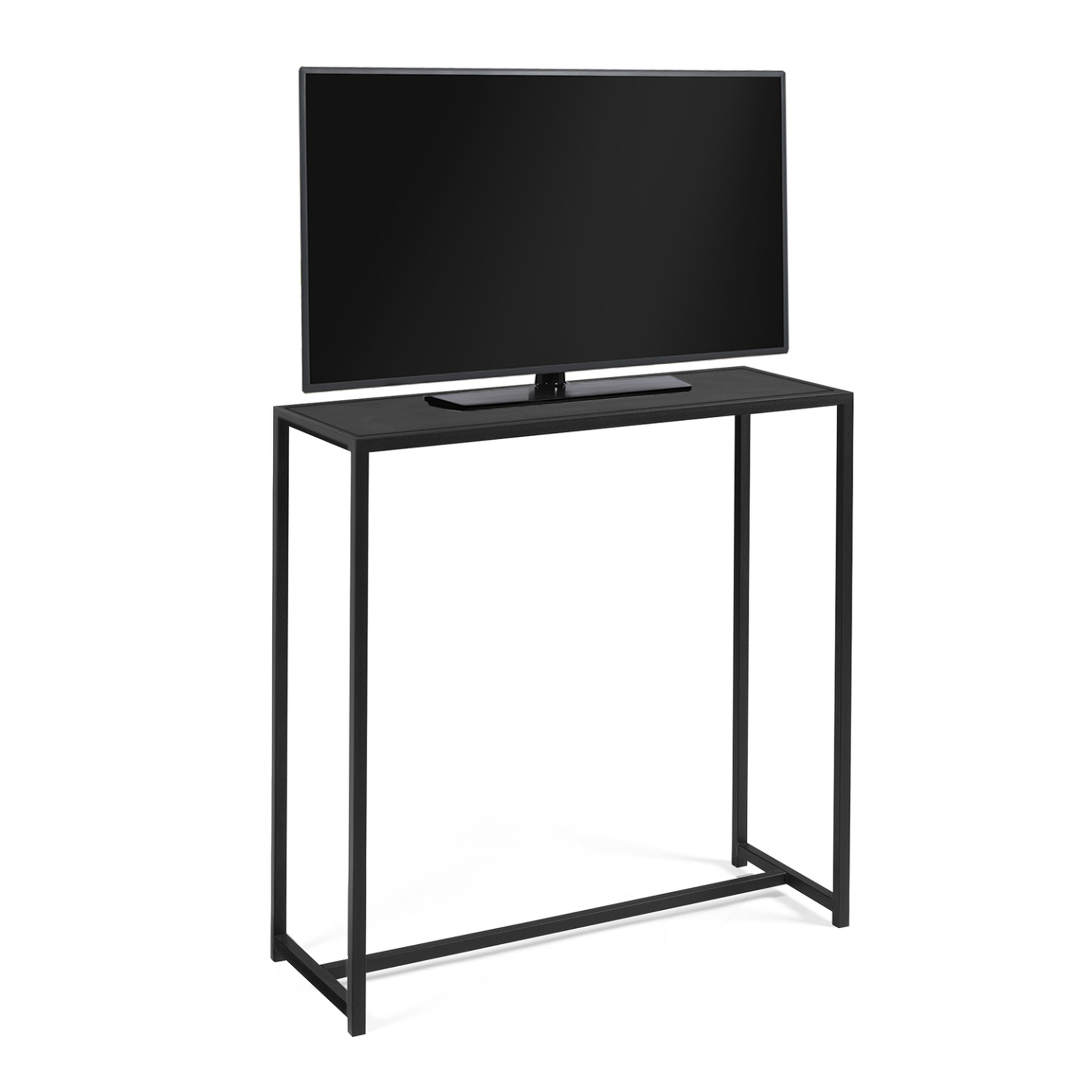 Voir la diapositive 3 : ID MARKET Console davis en métal noir mat design industriel