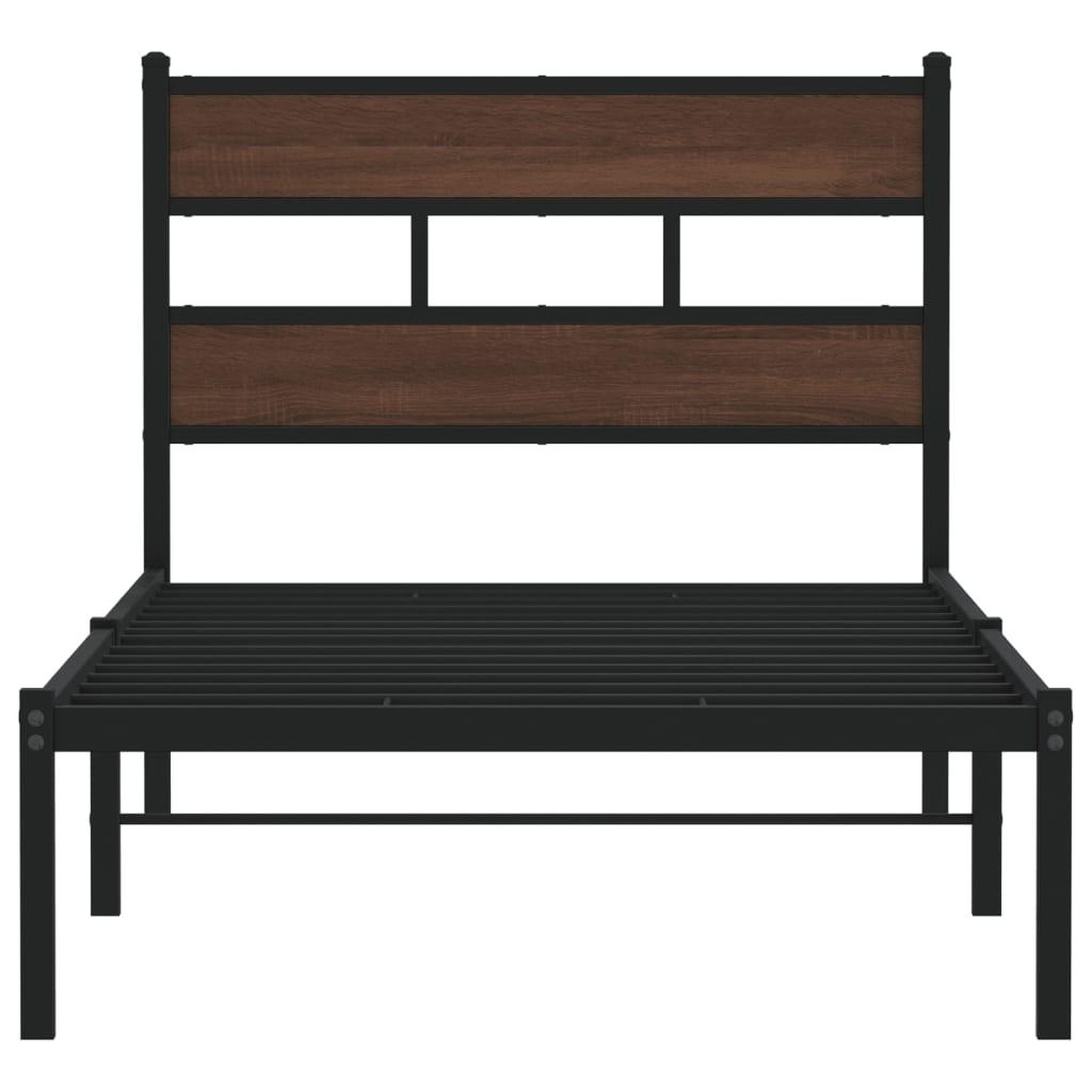 Voir la diapositive 4 : VIDAXL Cadre de lit sans matelas avec tete de lit 90x190 cm