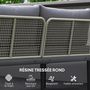 Voir la diapositive 5 : OUTSUNNY Salon de jardin design modulable 4 places 3 pièces acier coussins gris étagère plateau bois acacia
