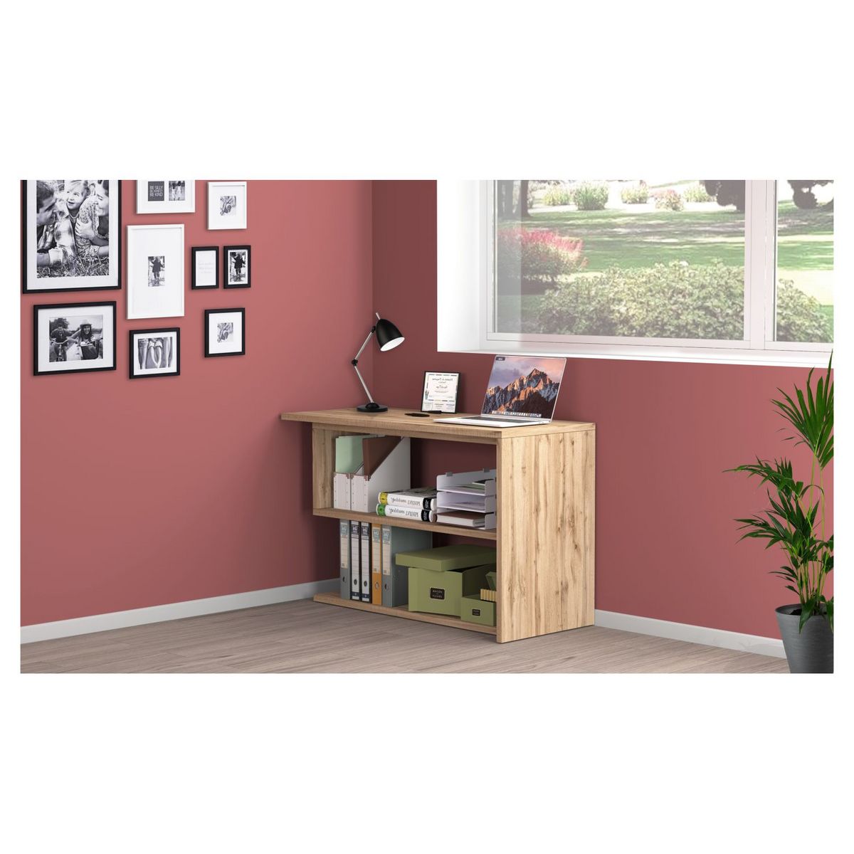 Bureau modulable droit ou d'angle 120/177cm ALTO