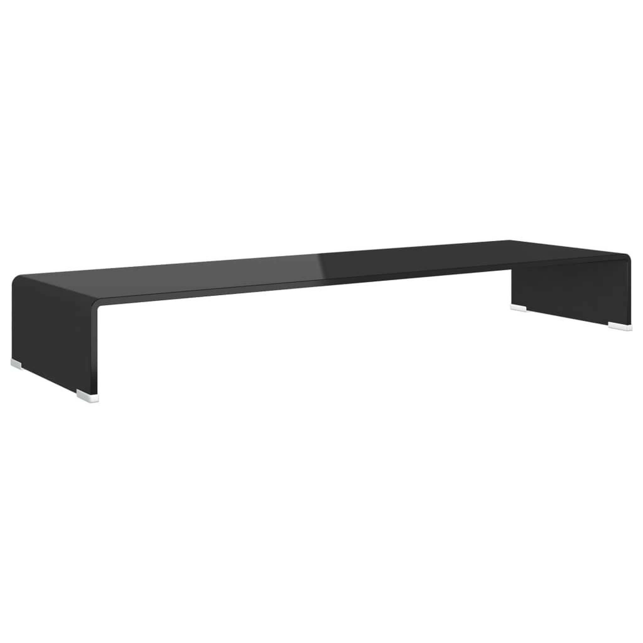 Voir la diapositive 2 : VIDAXL Meuble TV/support pour moniteur 100x30x13 cm verre noir