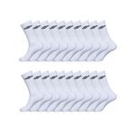 UMBRO Lot de 20 Paires de Chaussettes Tennis homme. Coloris disponibles : Blanc