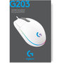 Voir la diapositive 2 : Logitech Souris gamer G203 LIGHTSYNC GAMING MOUSE blanche