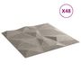Voir la diapositive 3 : VIDAXL Panneaux muraux 48 pcs gris beton 50x50 cm XPS 12 m² losange