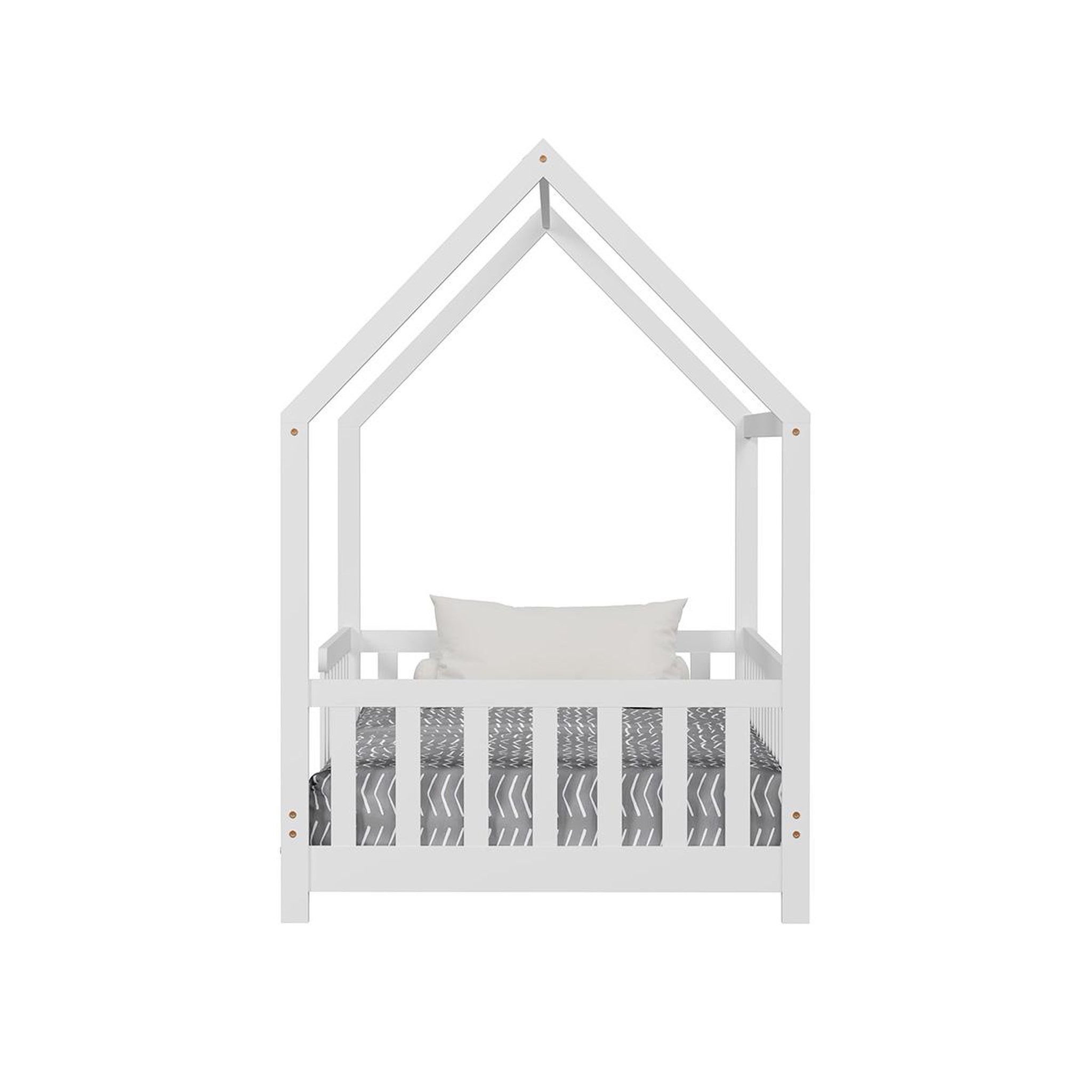 Voir la diapositive 3 : MINEA Minea | lit cabane avec barrière tchoupi 90x190 cm (matelas non inclus)