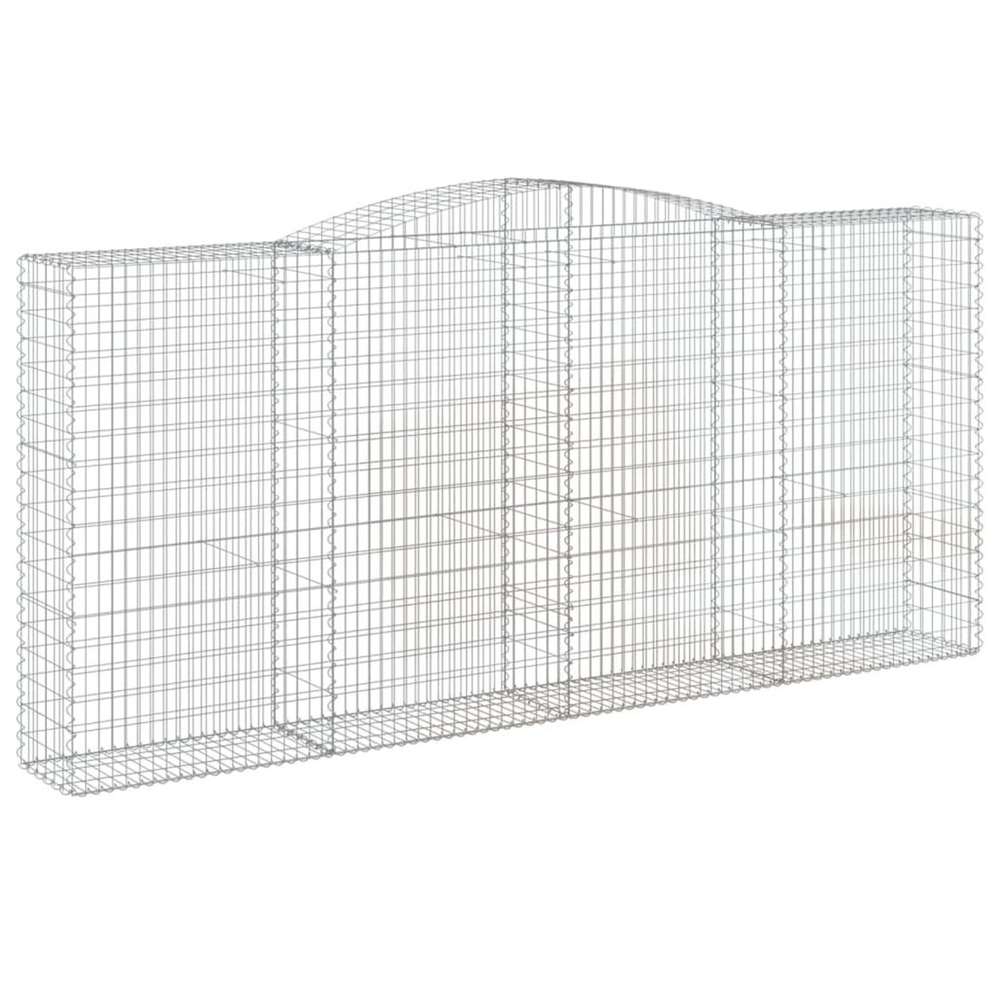 Voir la diapositive 3 : VIDAXL Paniers a gabions arques 6 pcs 400x50x180/200 cm Fer galvanise