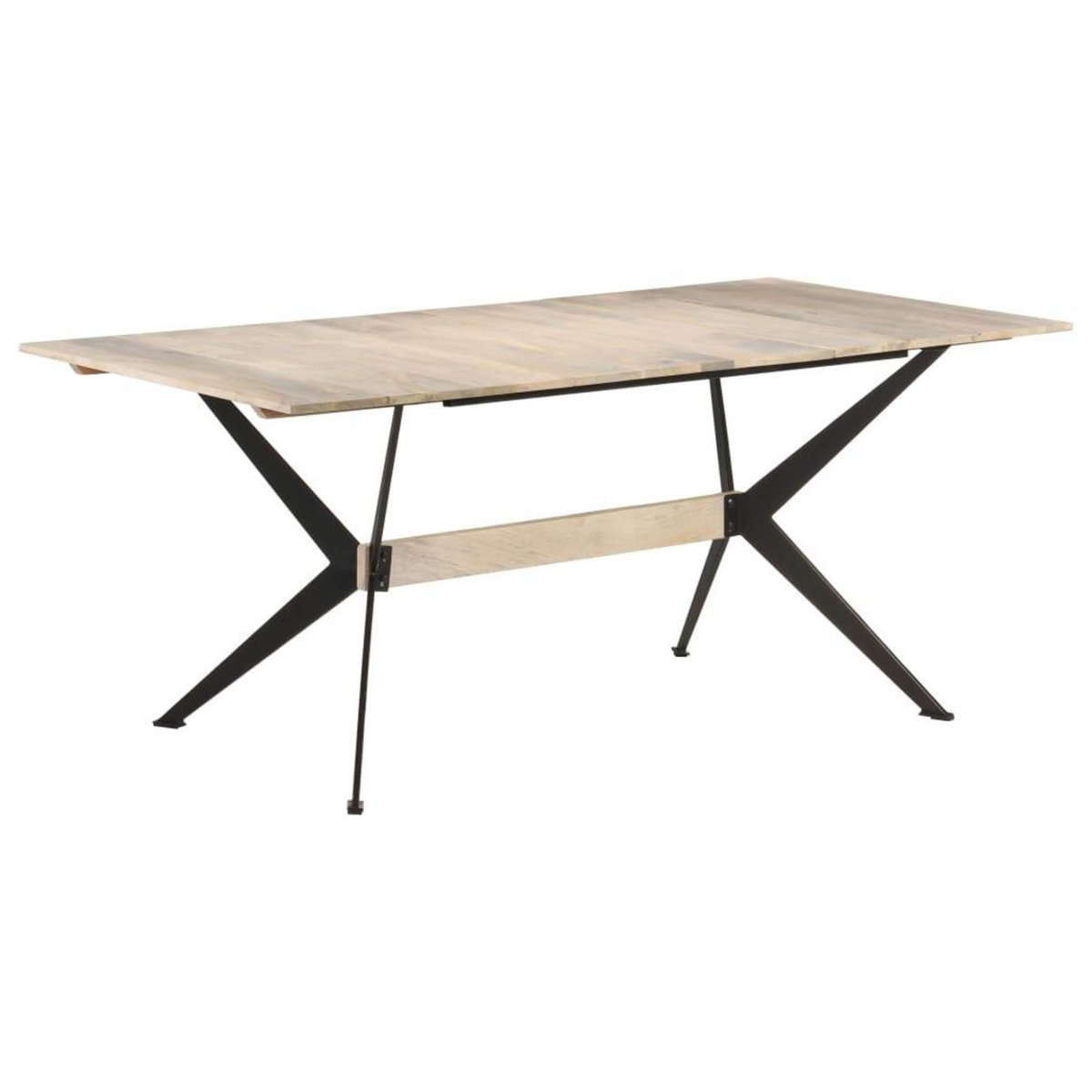 VIDAXL Table a manger 180x90x76 cm Bois de manguier massif