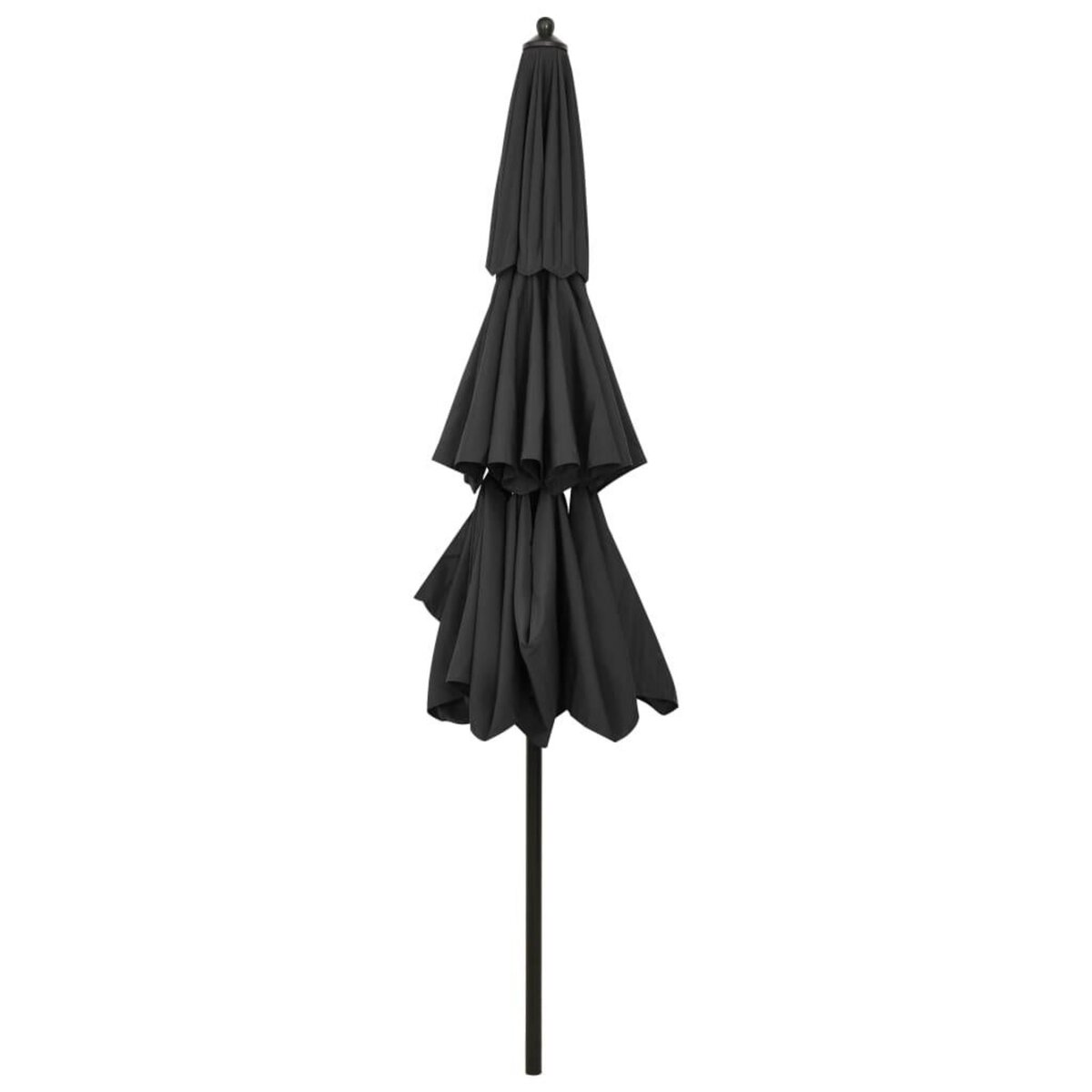 VIDAXL Parasol de jardin a 3 niveaux avec mat en aluminium anthracite