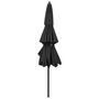 Voir la diapositive 4 : VIDAXL Parasol de jardin a 3 niveaux avec mat en aluminium anthracite